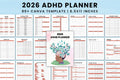 ADHD Planner for Effective Organization cover with printable planner