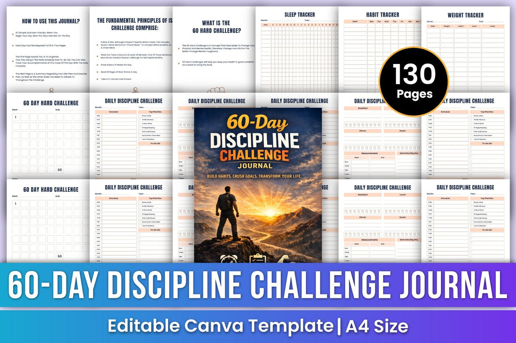 Day Discipline Challenge Journal