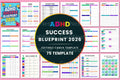 ADHD Success Blueprint cover with printable success planner