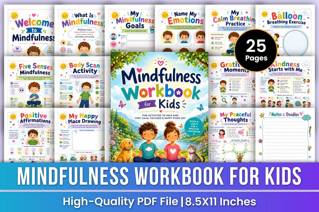 Mindfulness For Kids Workbook