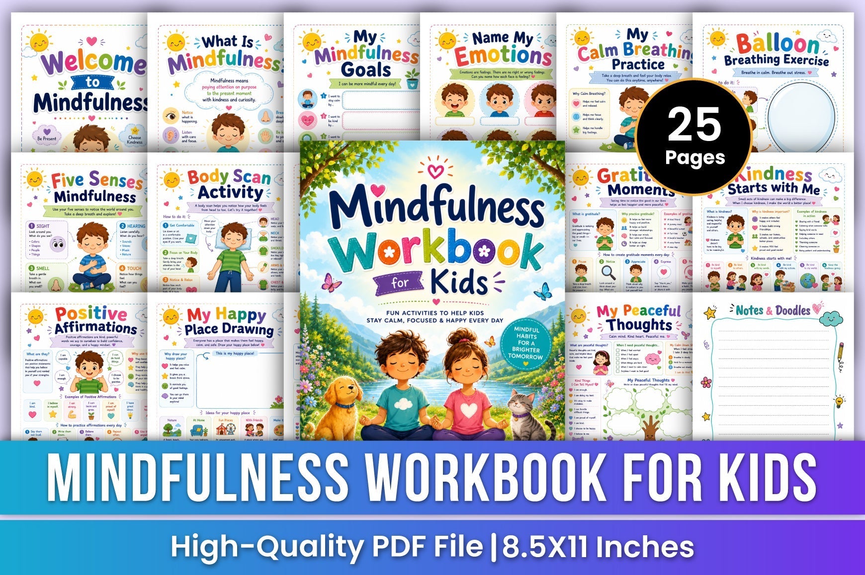 Mindfulness For Kids Workbook
