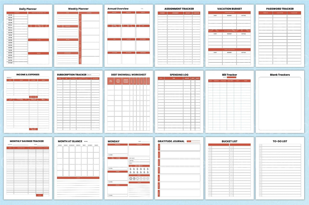 Adult ADHD Planner for Effective Organization weekly planning templates for better time management