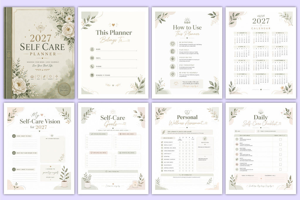 Self Care Planner