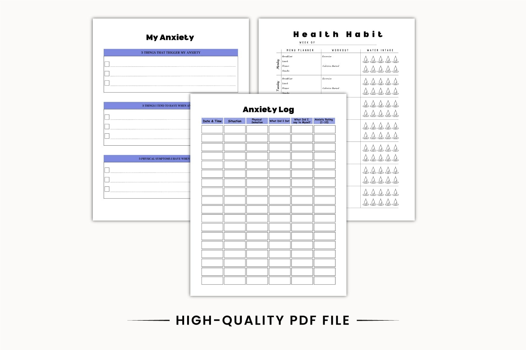 ADHD Brain Power Journal focus exercises and reflection worksheets
