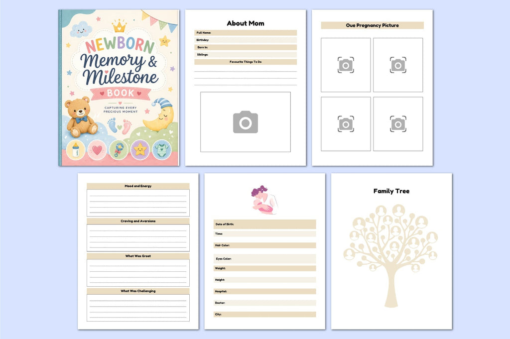 Newborn Memory Milestone Book