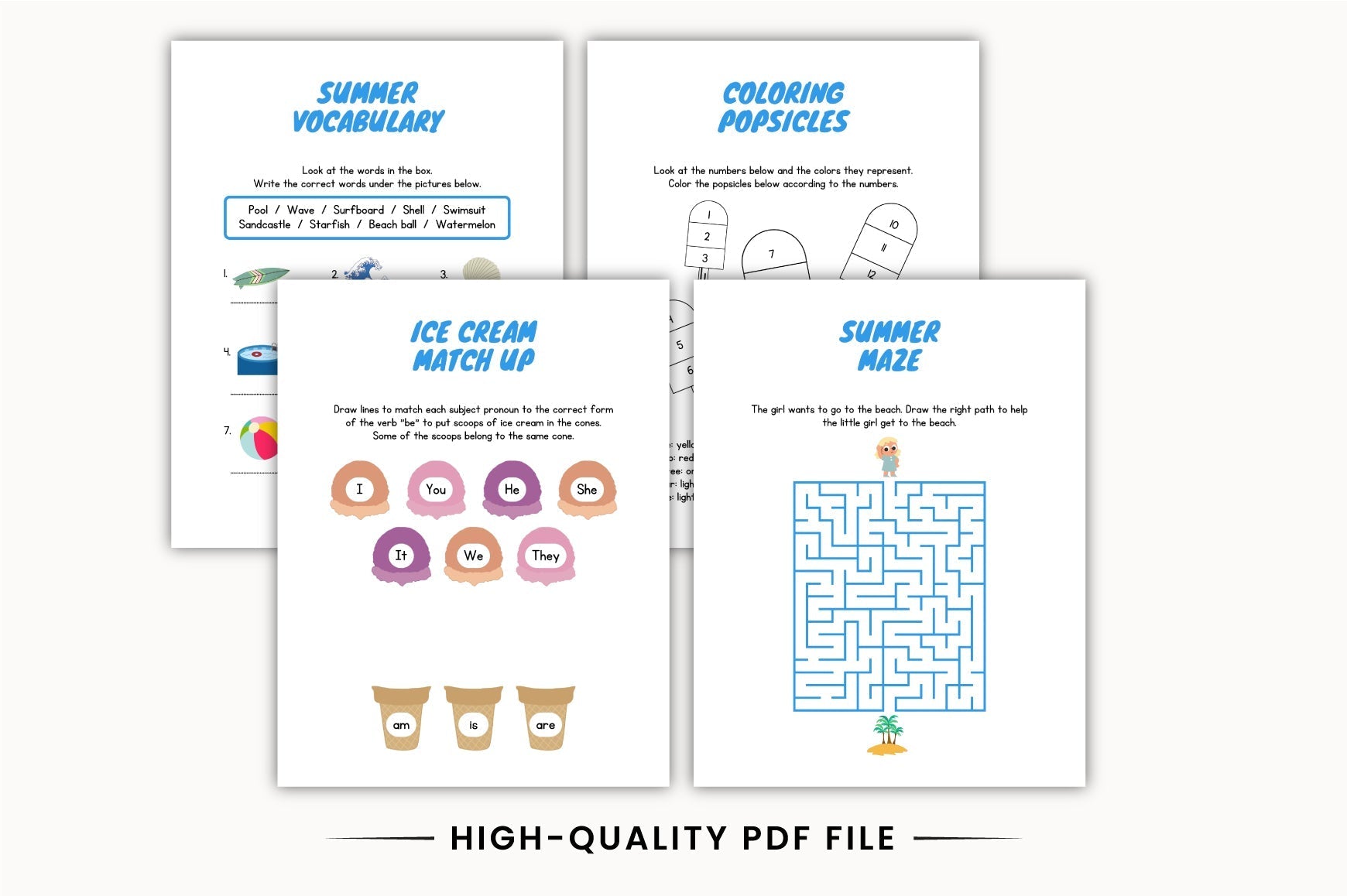 Summer Learning Booklet Planner