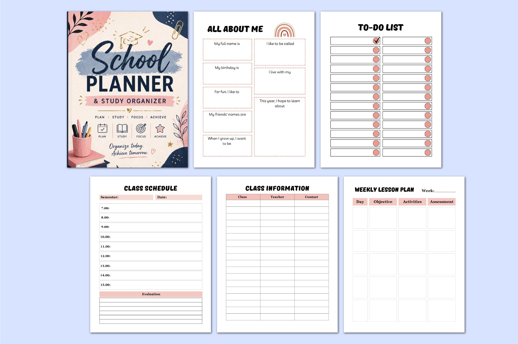 School Study Planner