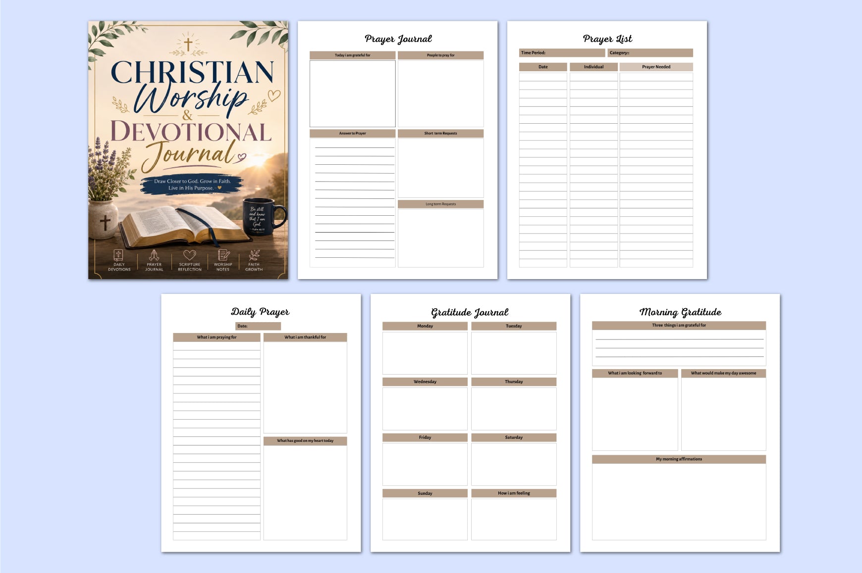 Christian Worship Devotional Journal