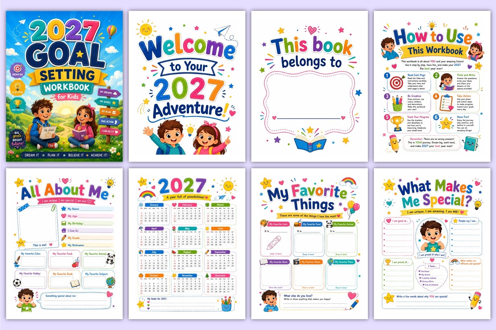 Goal Setting For Kids Workbook