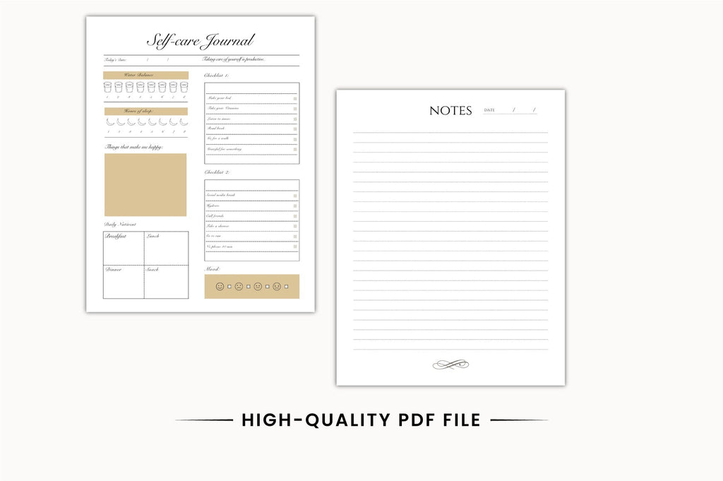 Daily Self Care Journal: 13-Day Guide
