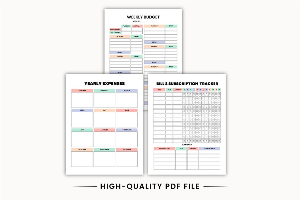 Rainbow Money Planner