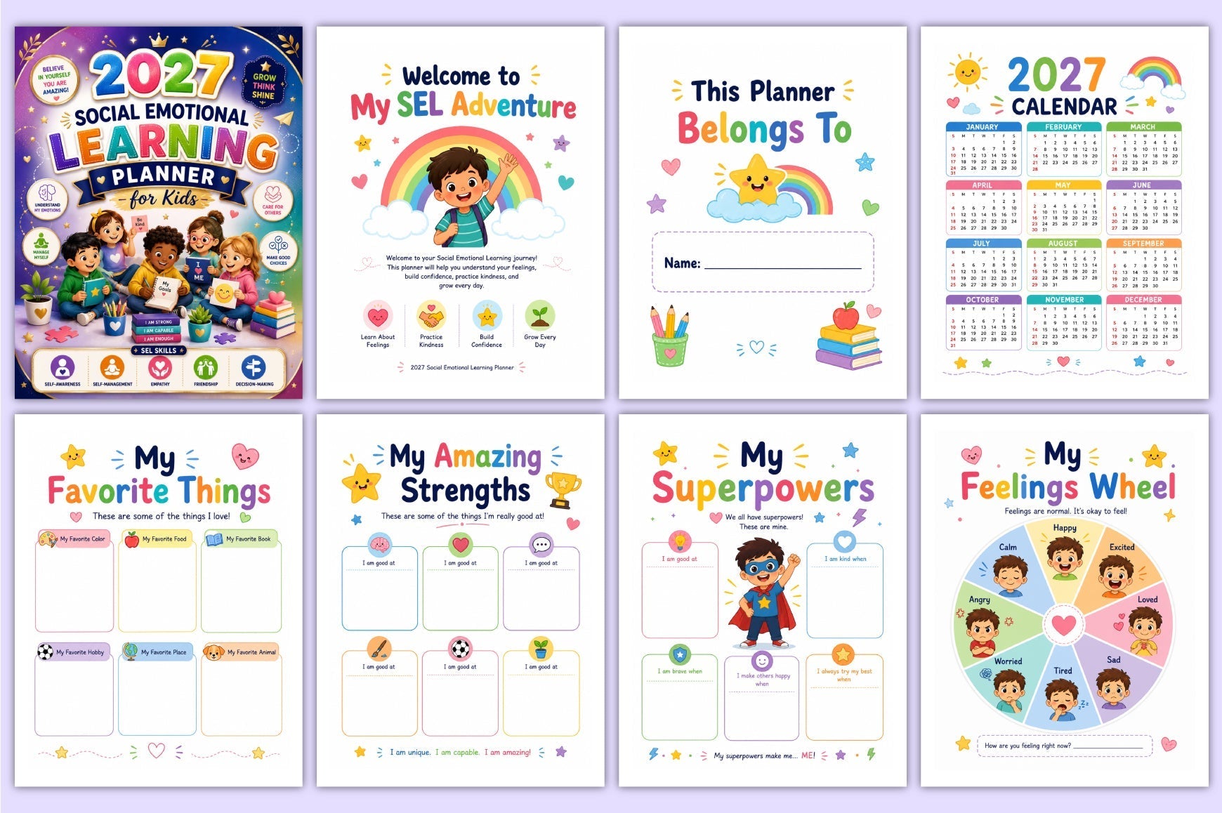 Social Emotional Learning Planner