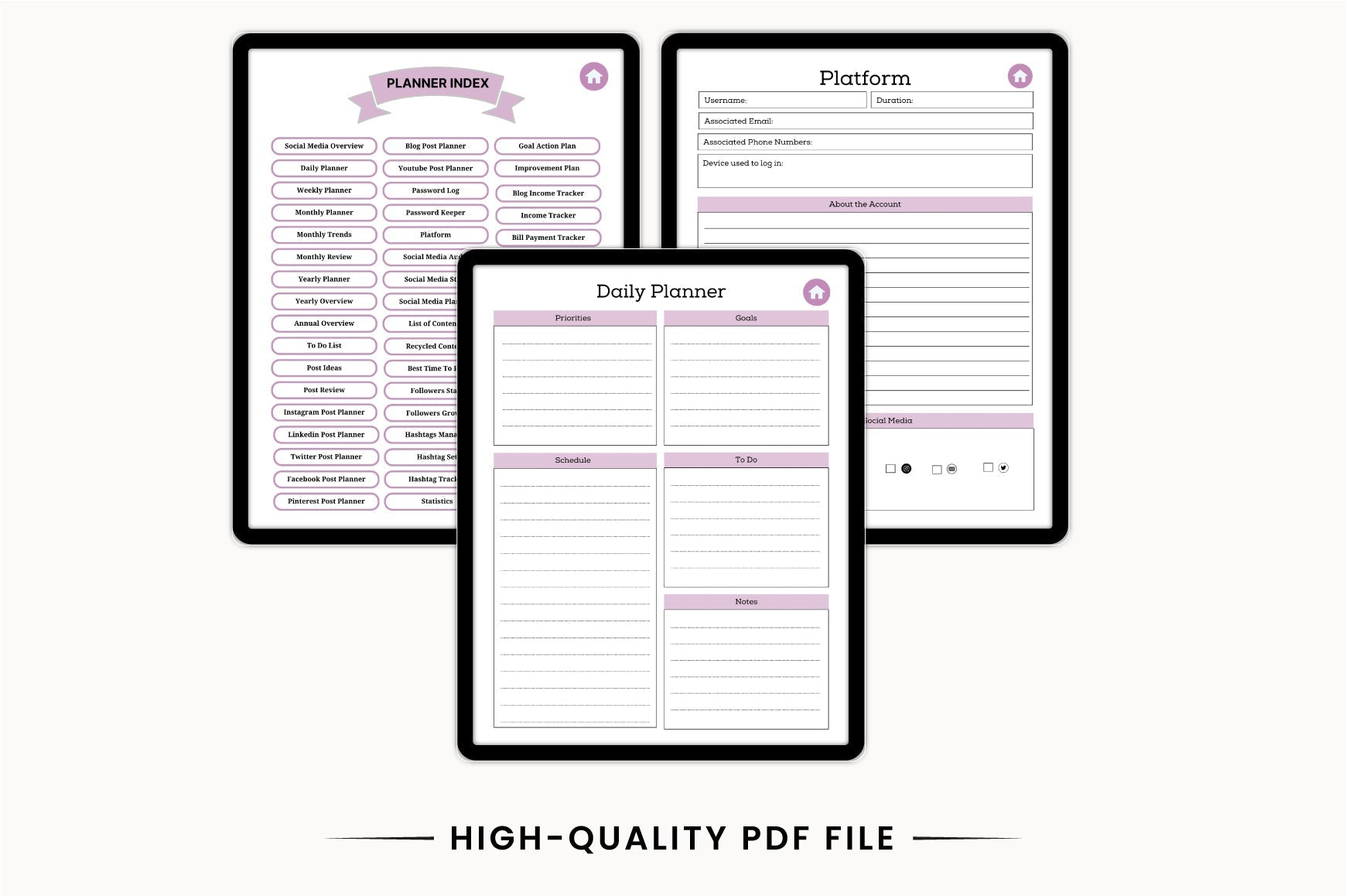 Social Media Content Planner