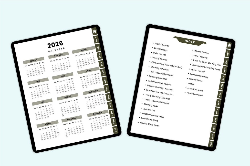 Household Cleaning Workbook