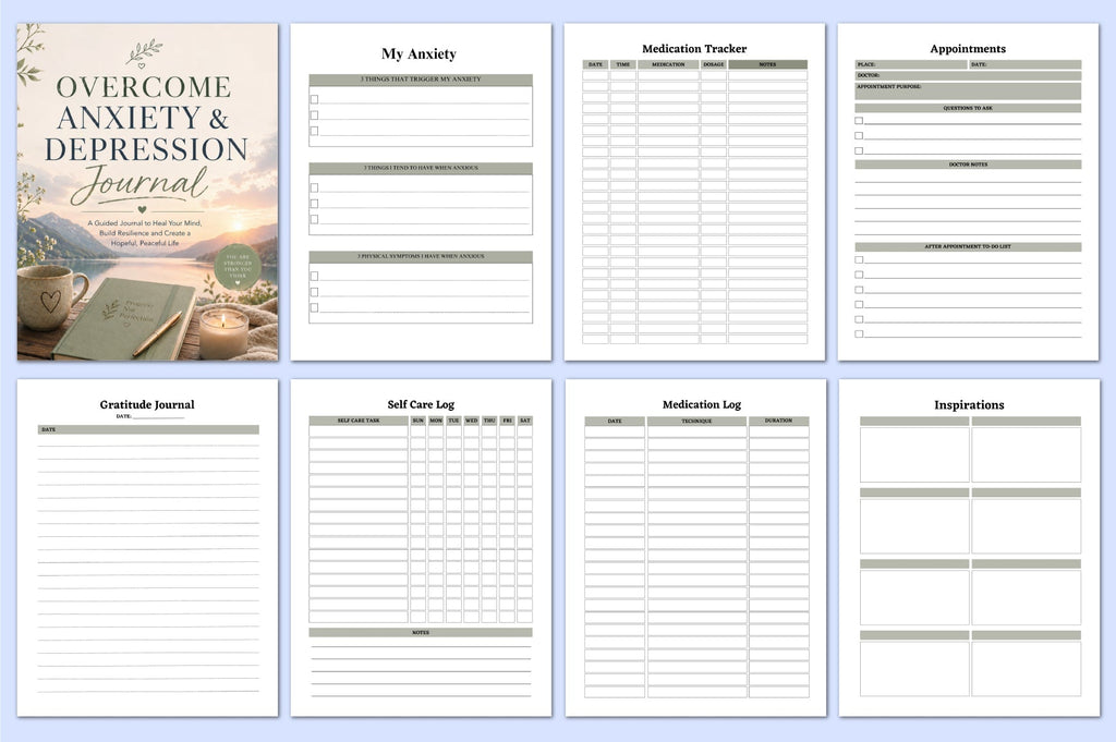 Overcome Anxiety Depression Journal