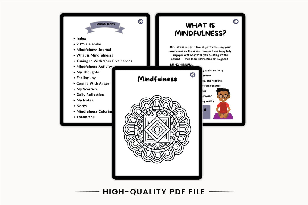 Kids Meditation Mindfulness Journal