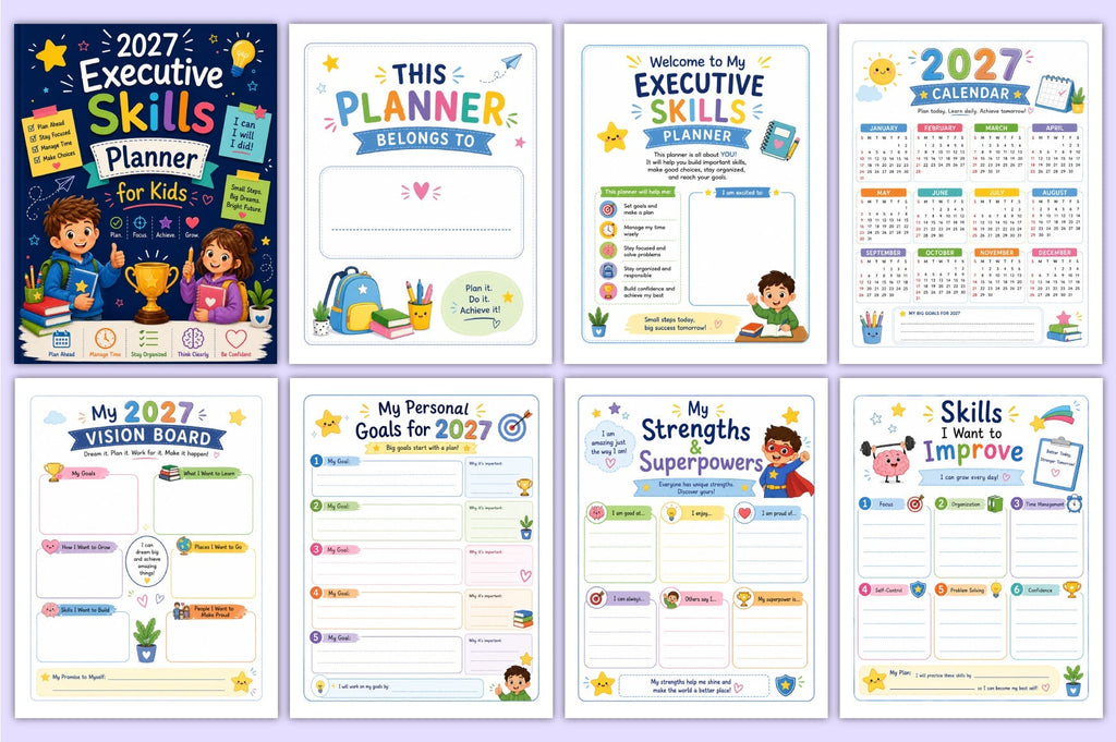 Executive Skills For Kids Planner