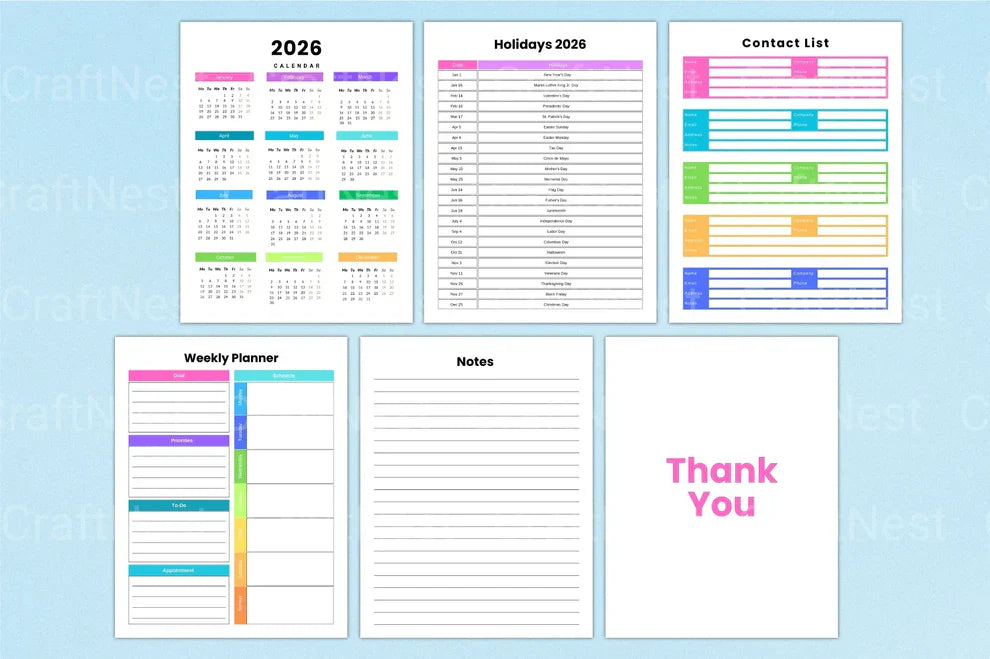 Weekly Planner Template