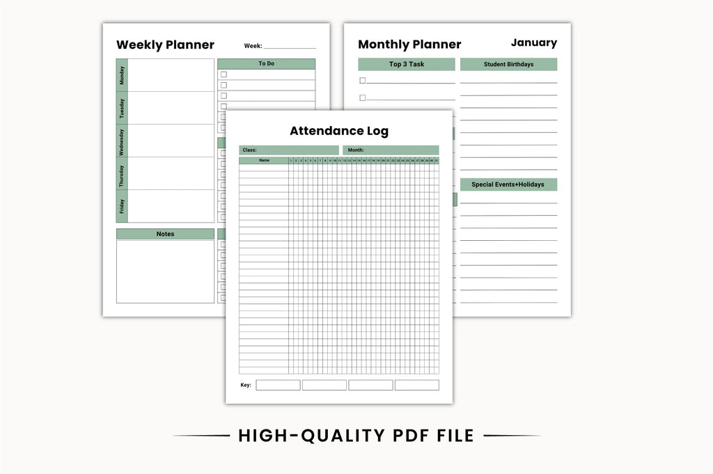 Teacher Classroom Planner