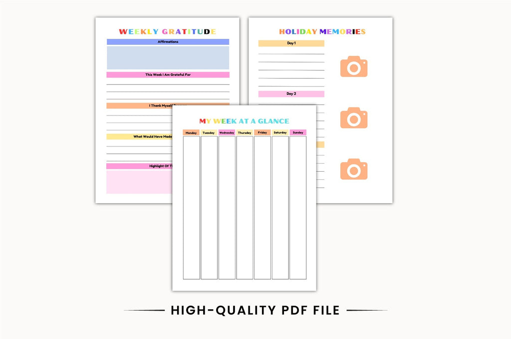 ADHD Daily Planner for Kids Worksheets