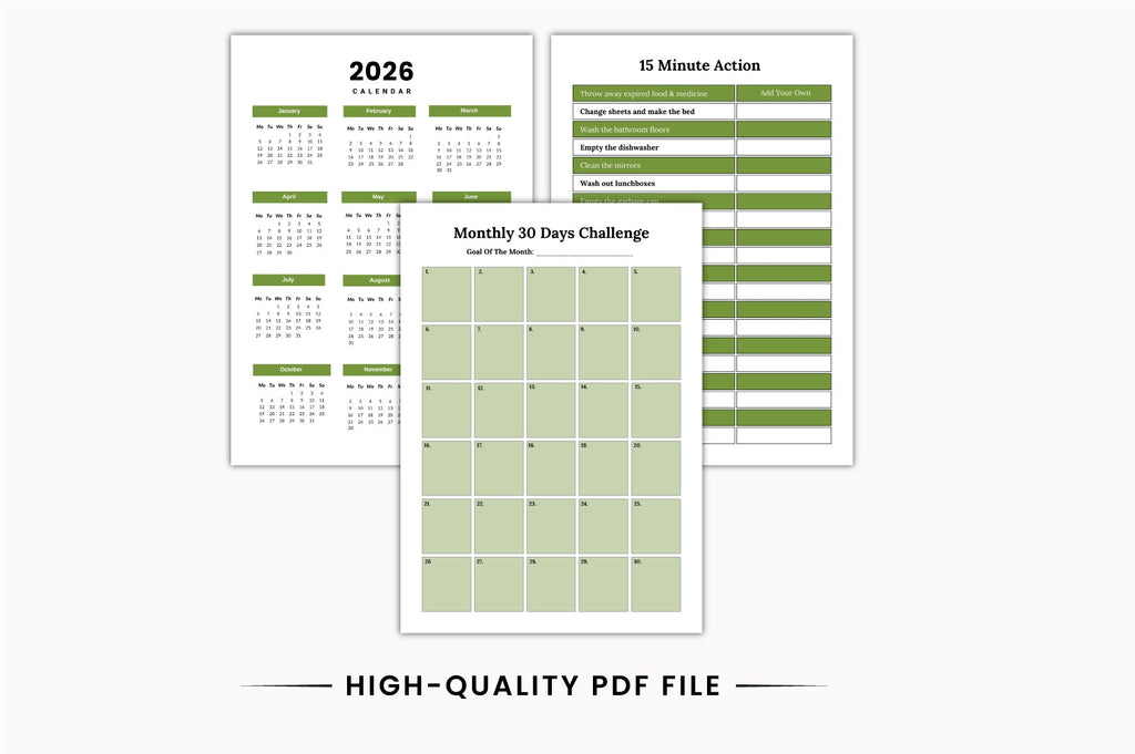Home Decluttering Planner