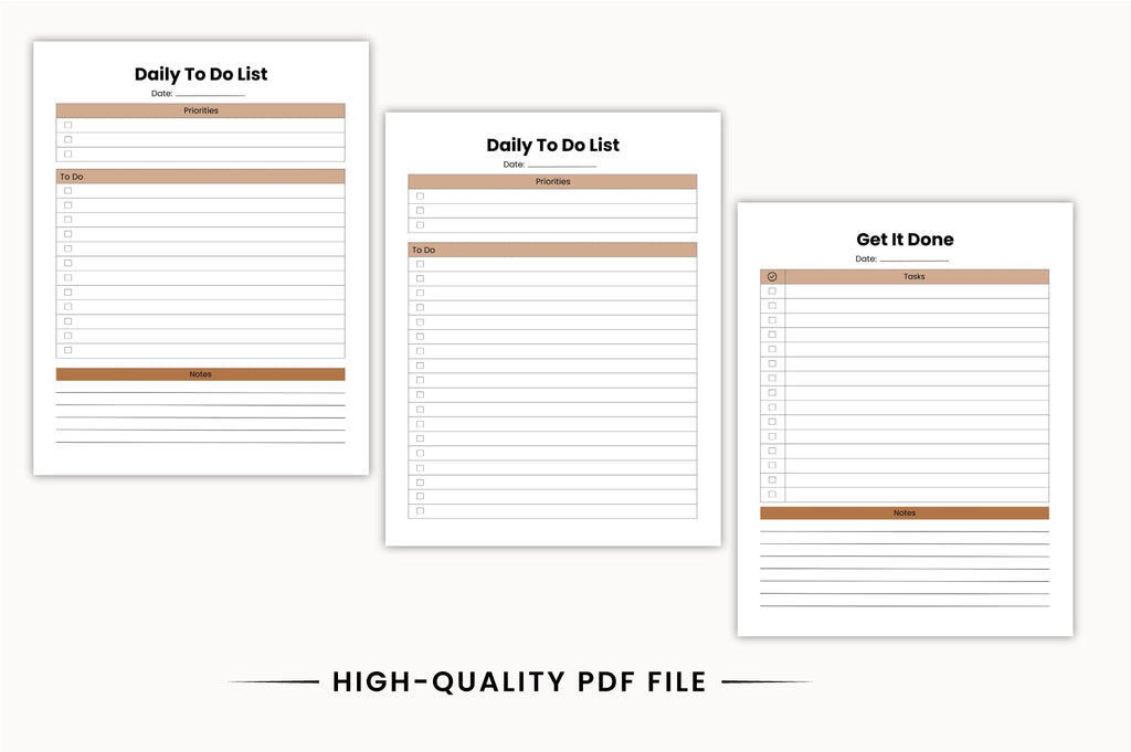 Brain Dump Productivity Planner