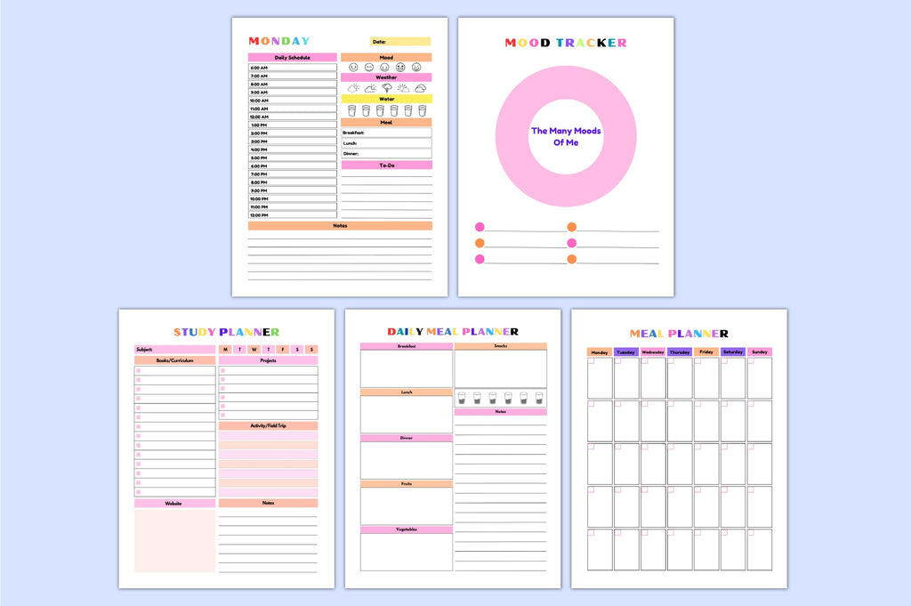 Adhd Daily For Kids Planner