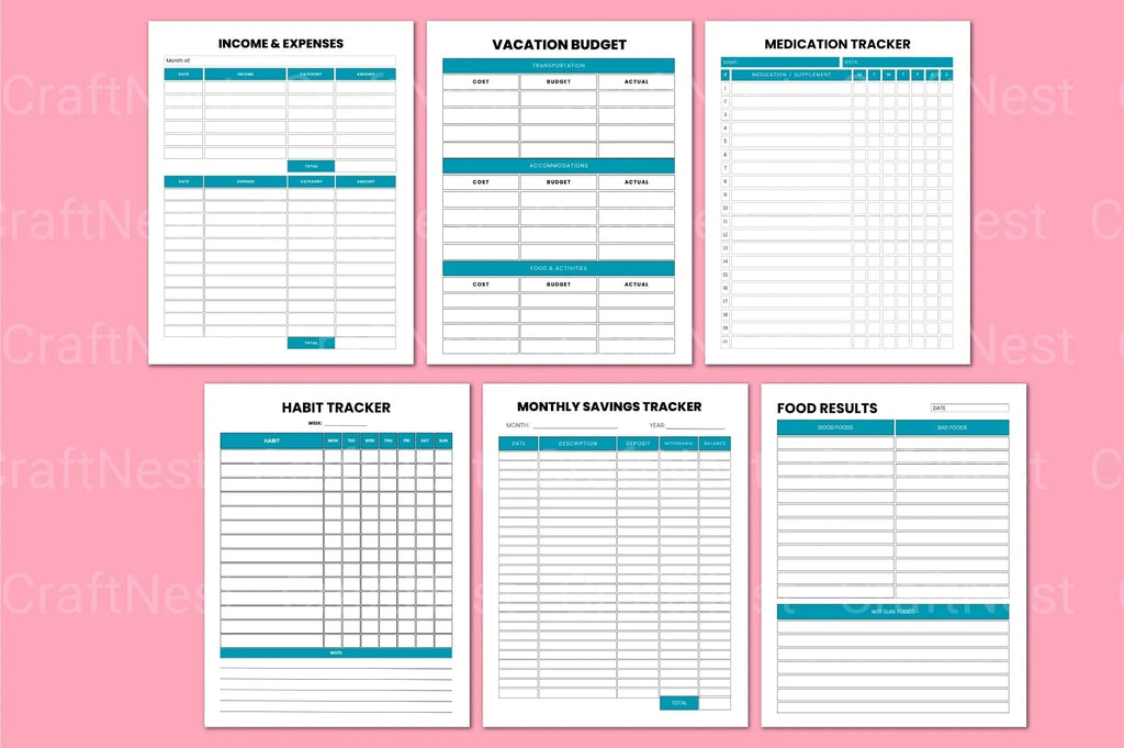 ADHD Progress Tracker goal tracking and productivity planner