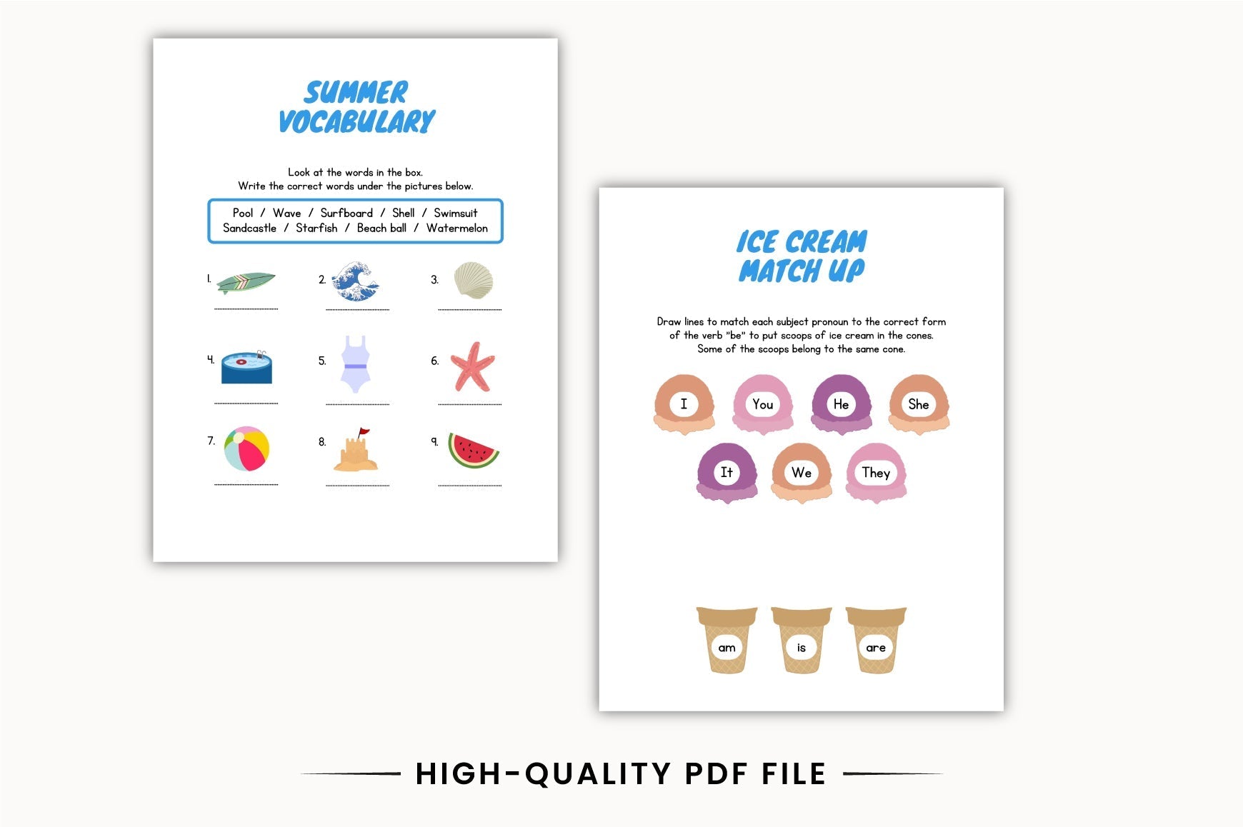 Summer Learning Booklet Planner