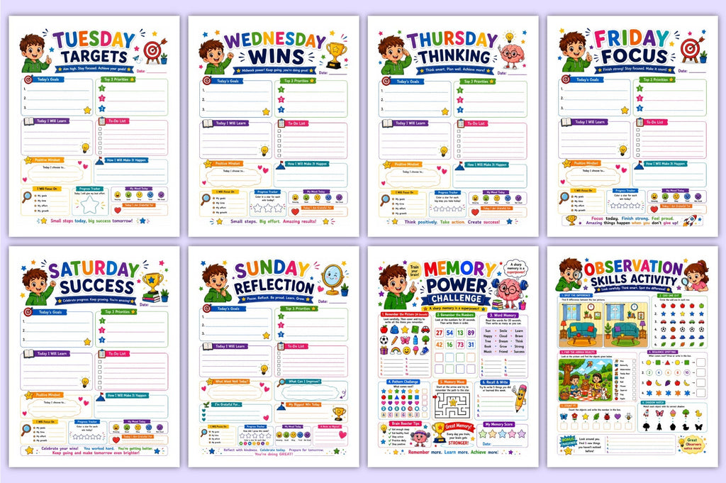Brain Boost For Kids Planner
