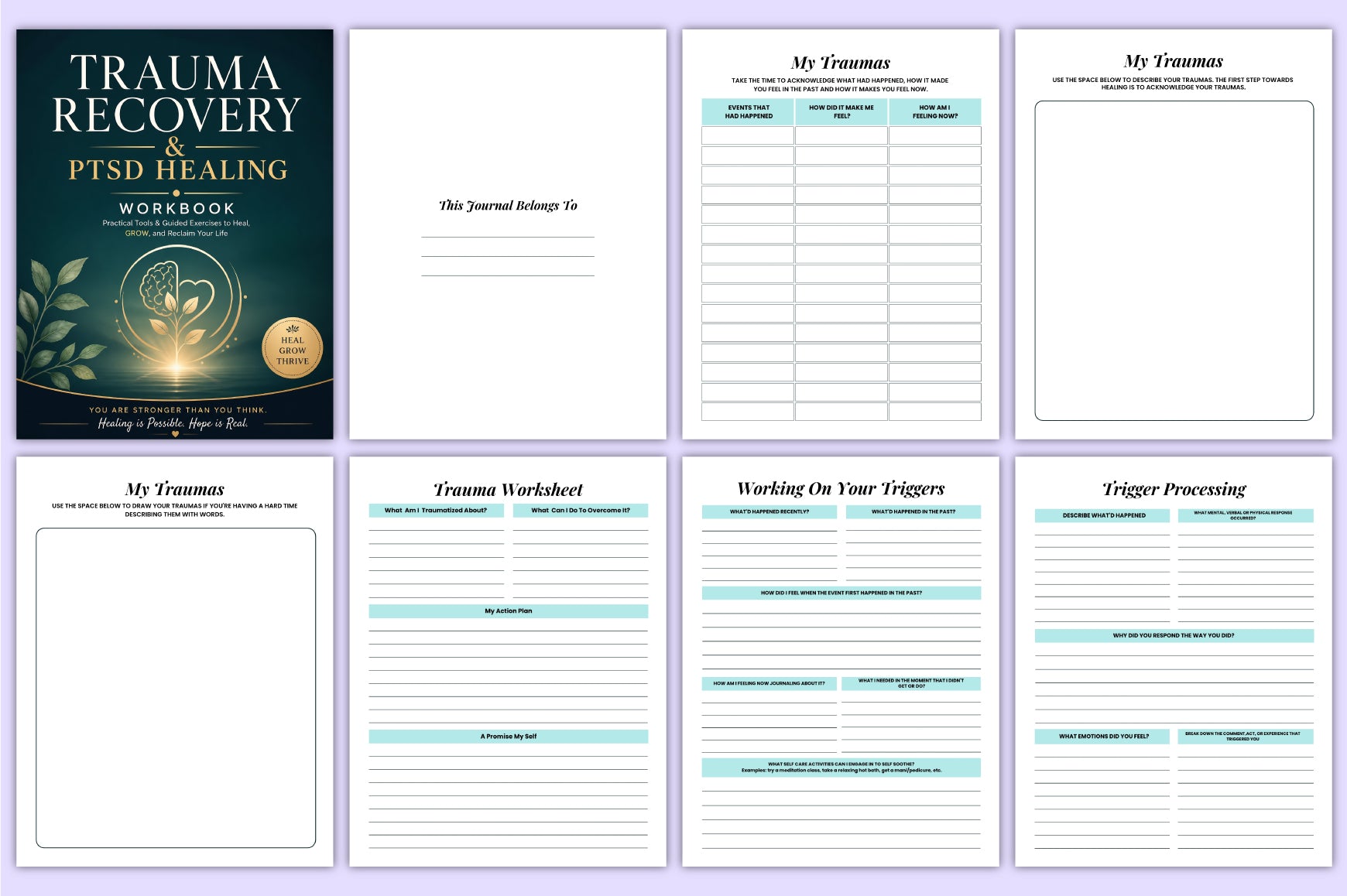 Trauma Healing Ptsd Workbook