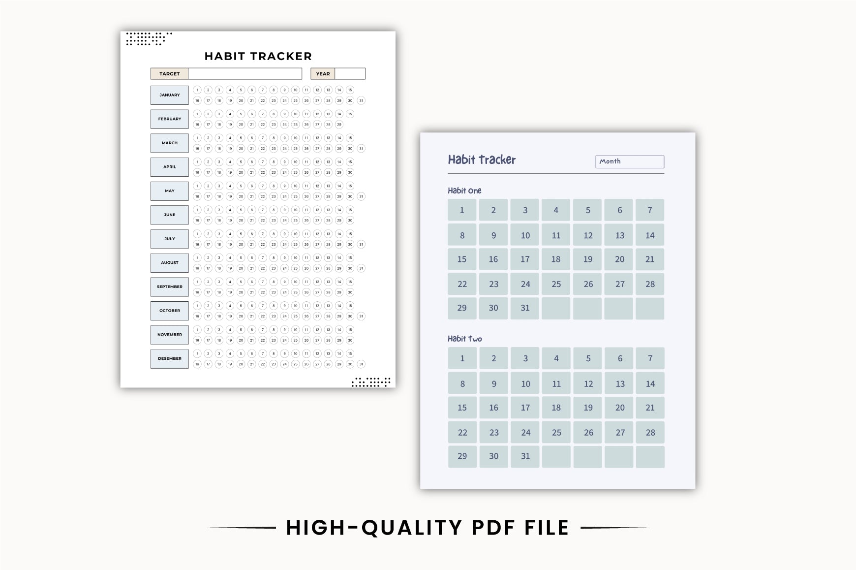 Habit Tracking Journal