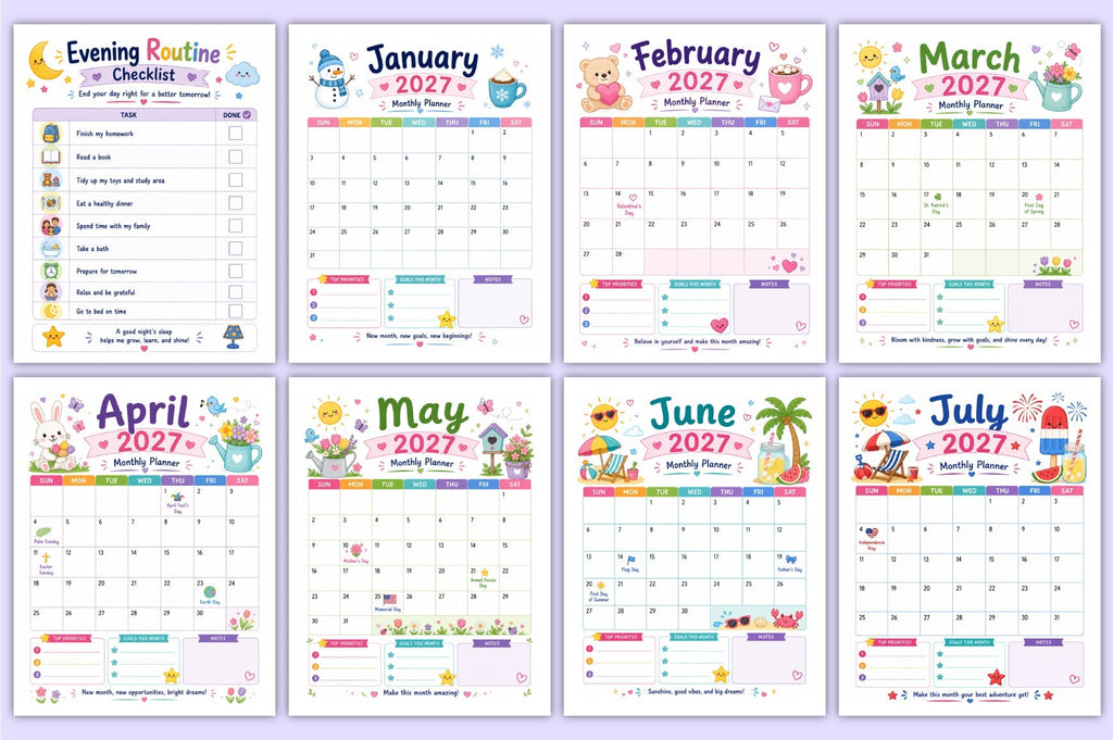 Kids Productivity Planner