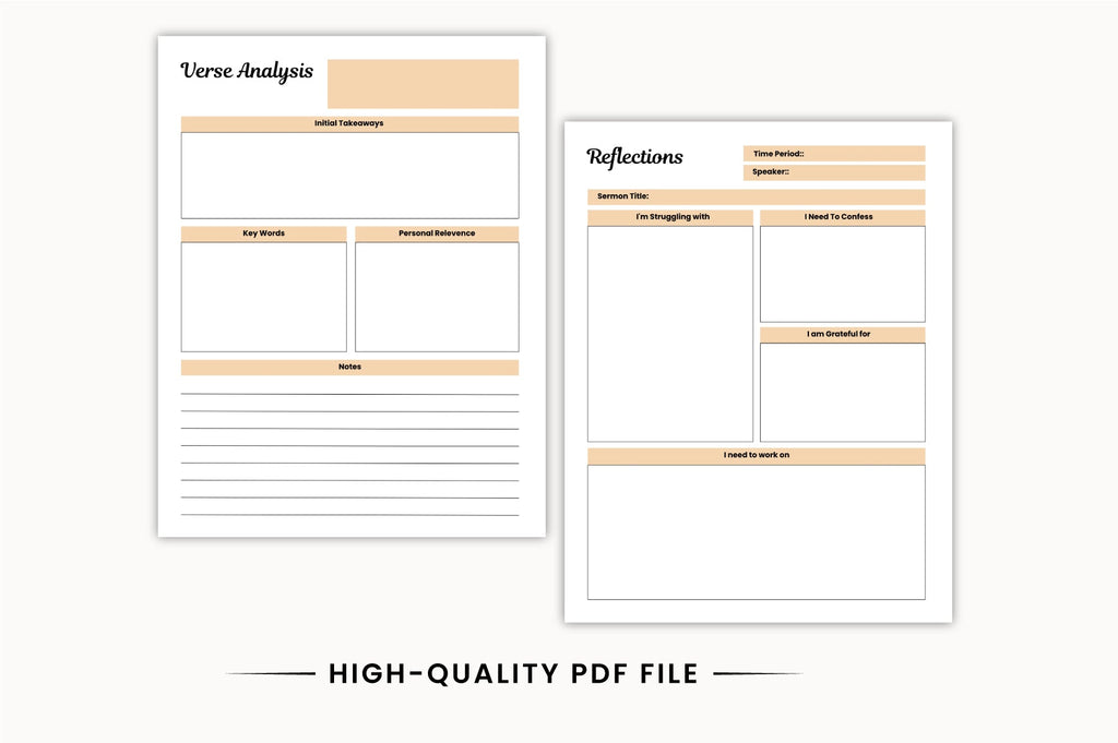 Christian Devotional Planner