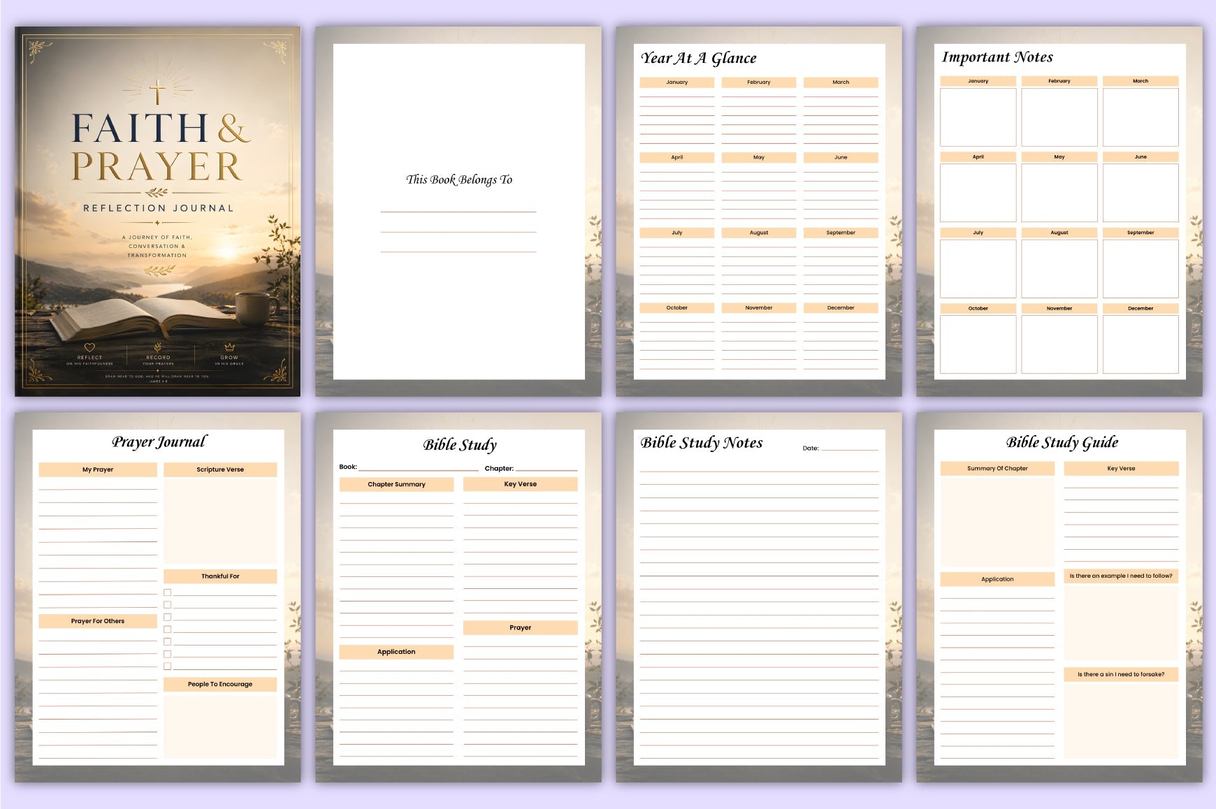 Faith Prayer Reflection Journal