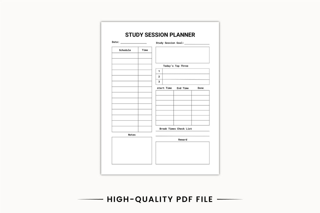 Study Time Planner