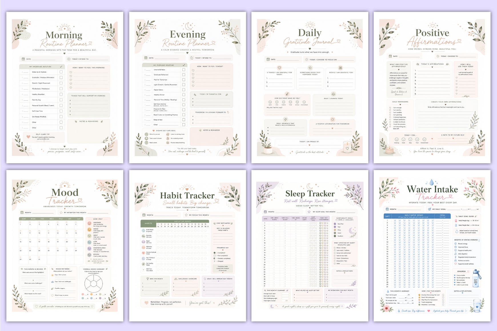 Self Care Planner