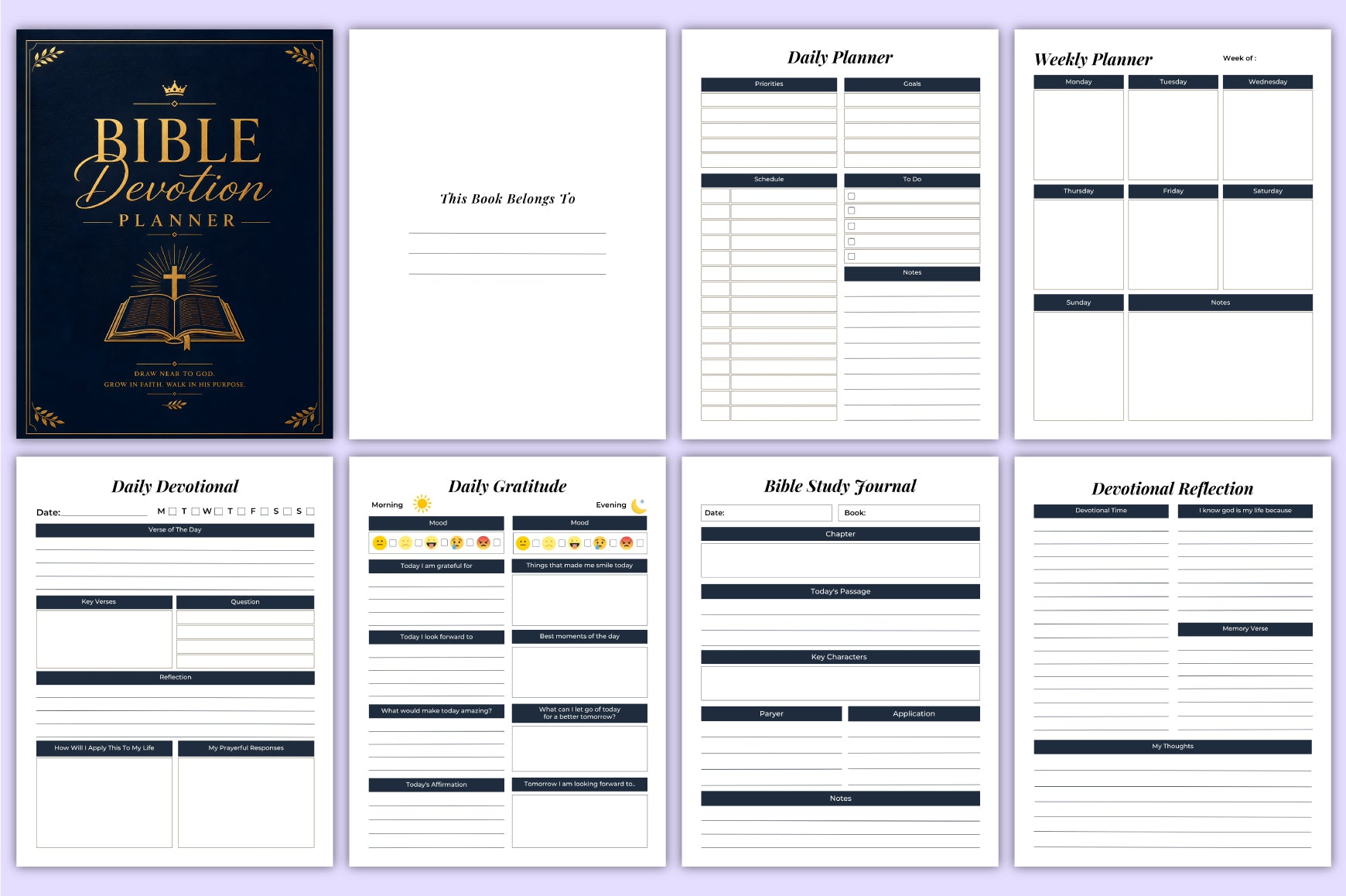 Bible Devotion Planner
