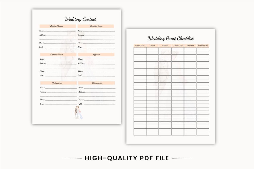 Wedding Planning Guide Planner