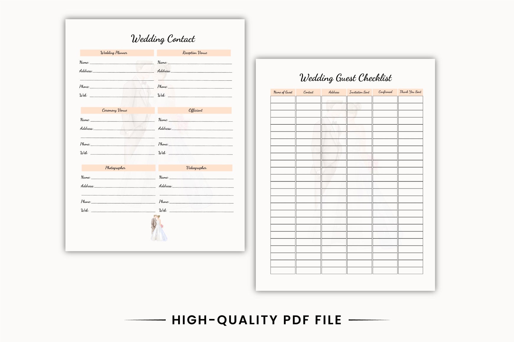 Wedding Planning Guide Planner