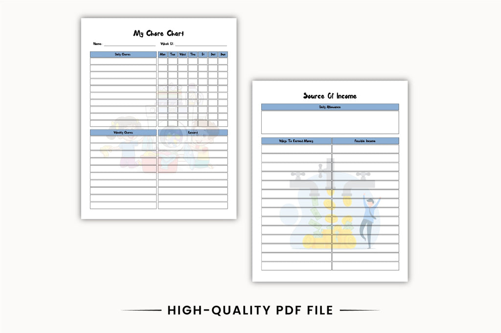 Kids Money Saving Planner