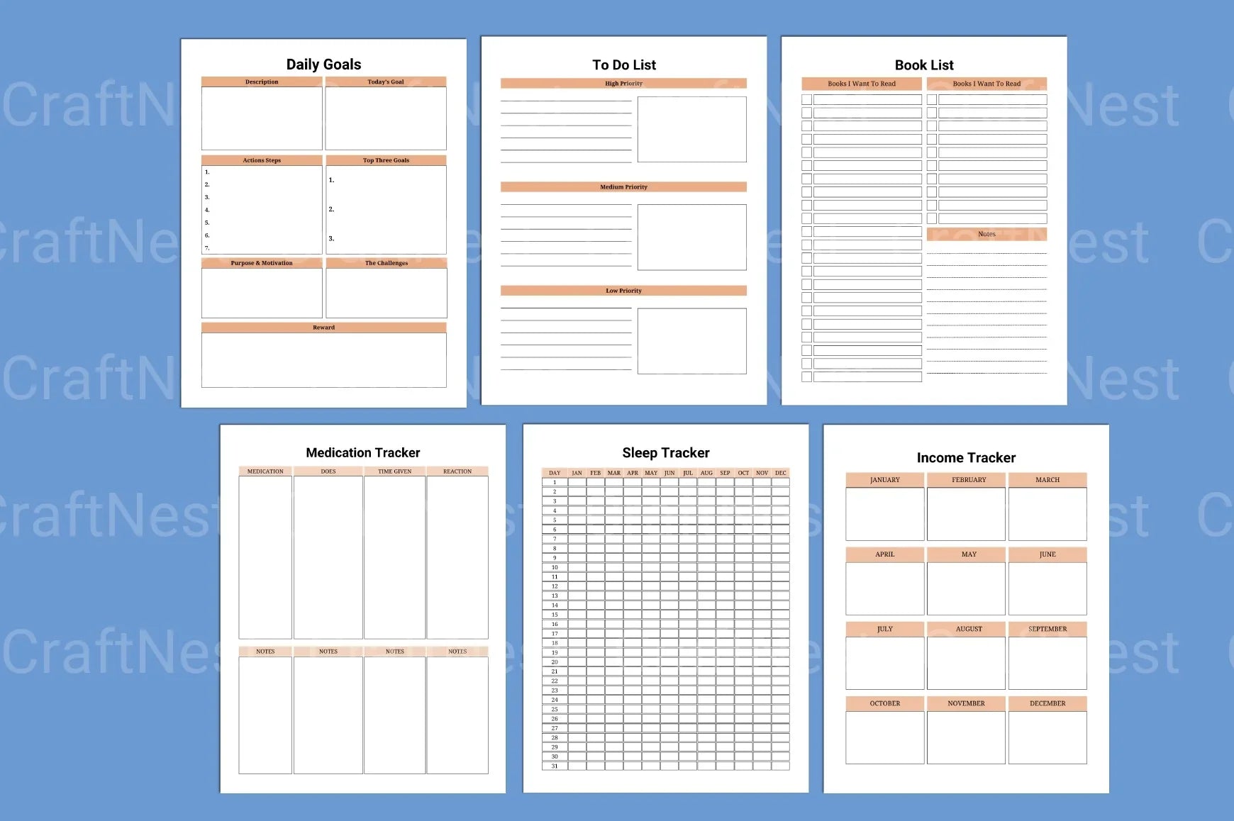 ADHD Life Planner for Better Organization productivity and organization planner