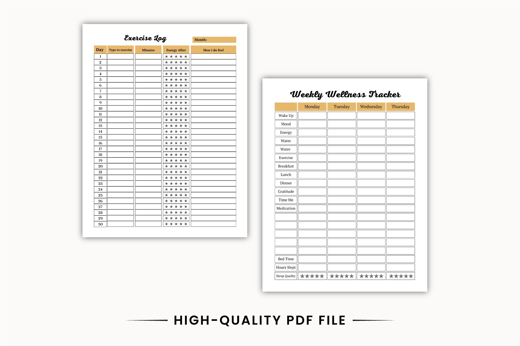 Healthy Living Planner
