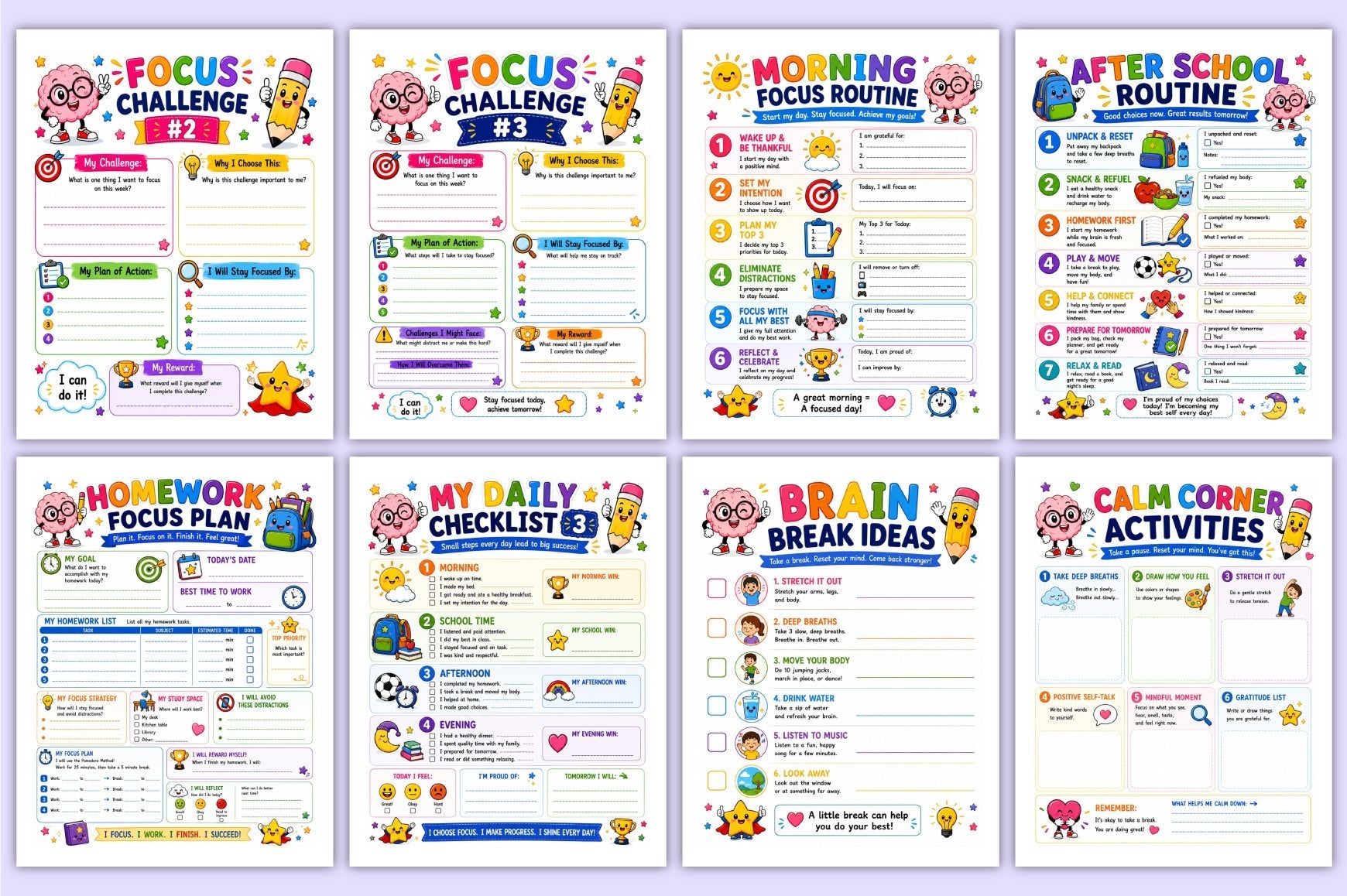 Super Focus For Kids Planner