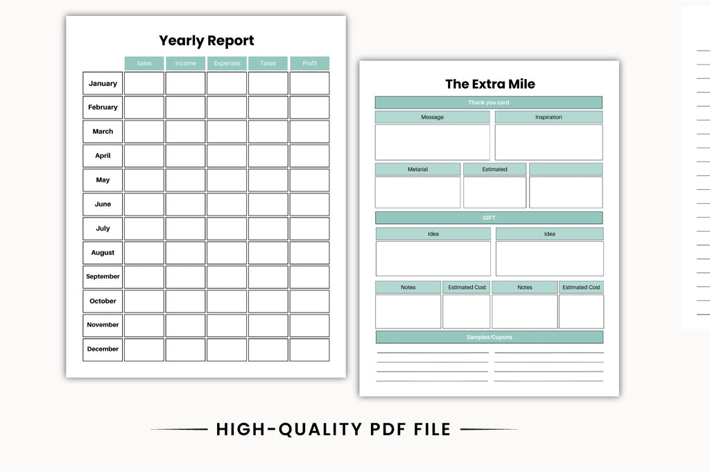 Handmade Business Planner