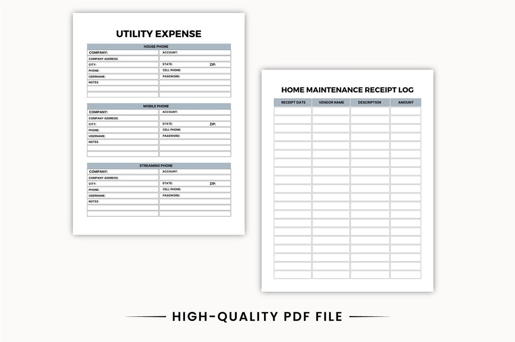Home Upkeep Planner