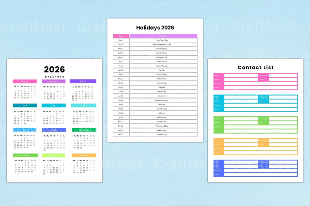 Weekly Planner Template