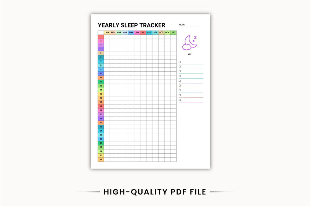 Monthly Sleep Planner