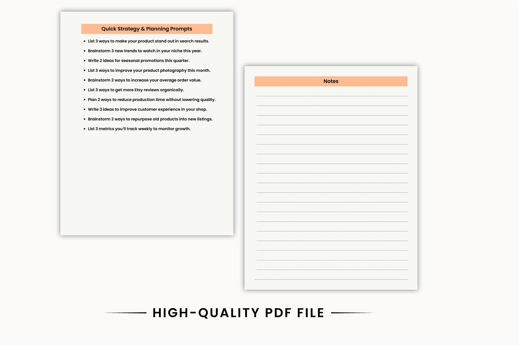 Etsy Seller Success Guide Prompts