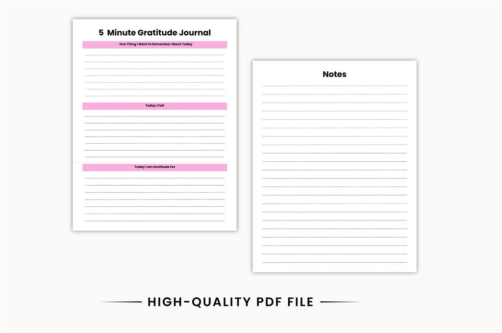Minute Mindful Gratitude Journal